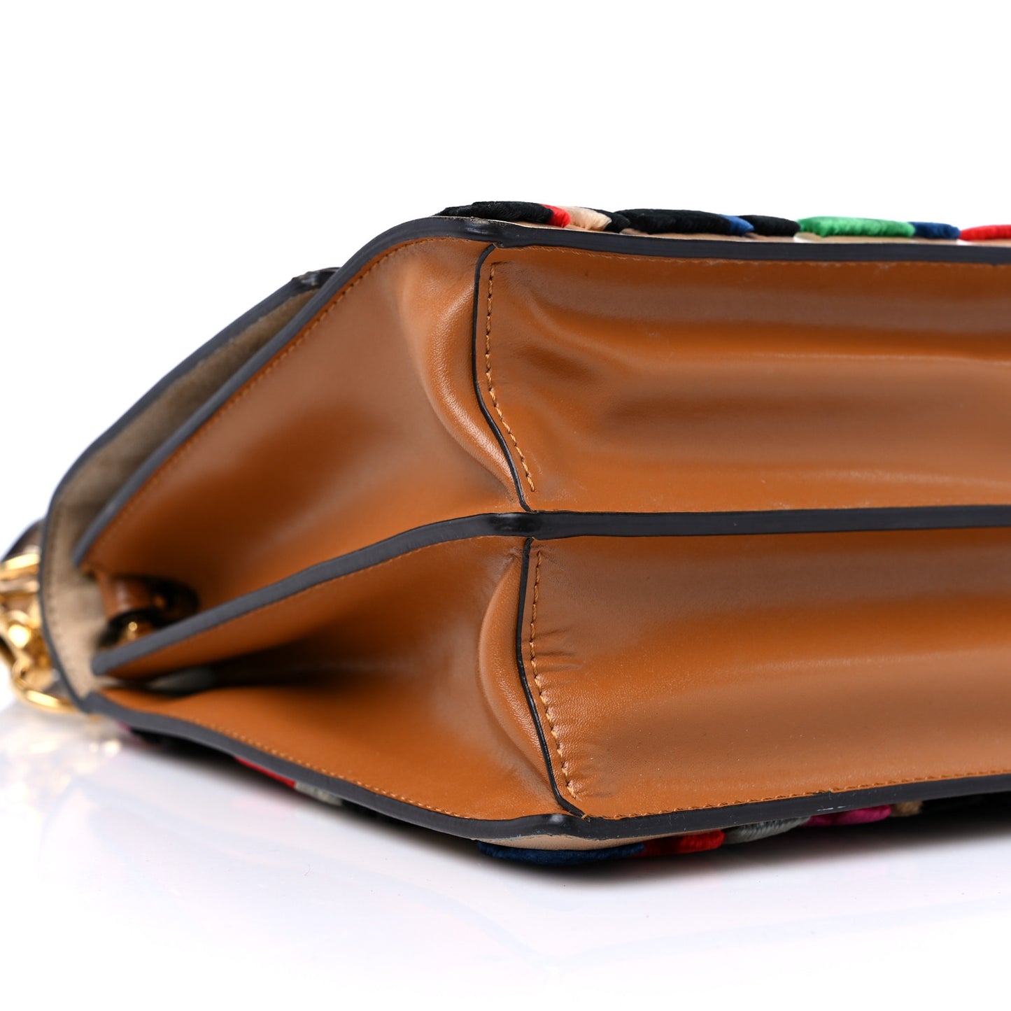 Vitello Liberty Velvet FF Multicolor Kan I Shoulder Bag Multicolor Cuoio