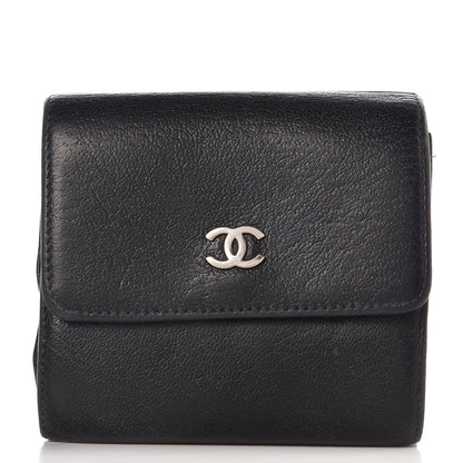 Chanel Goatskin Compact CC Wallet Black 1 of 18