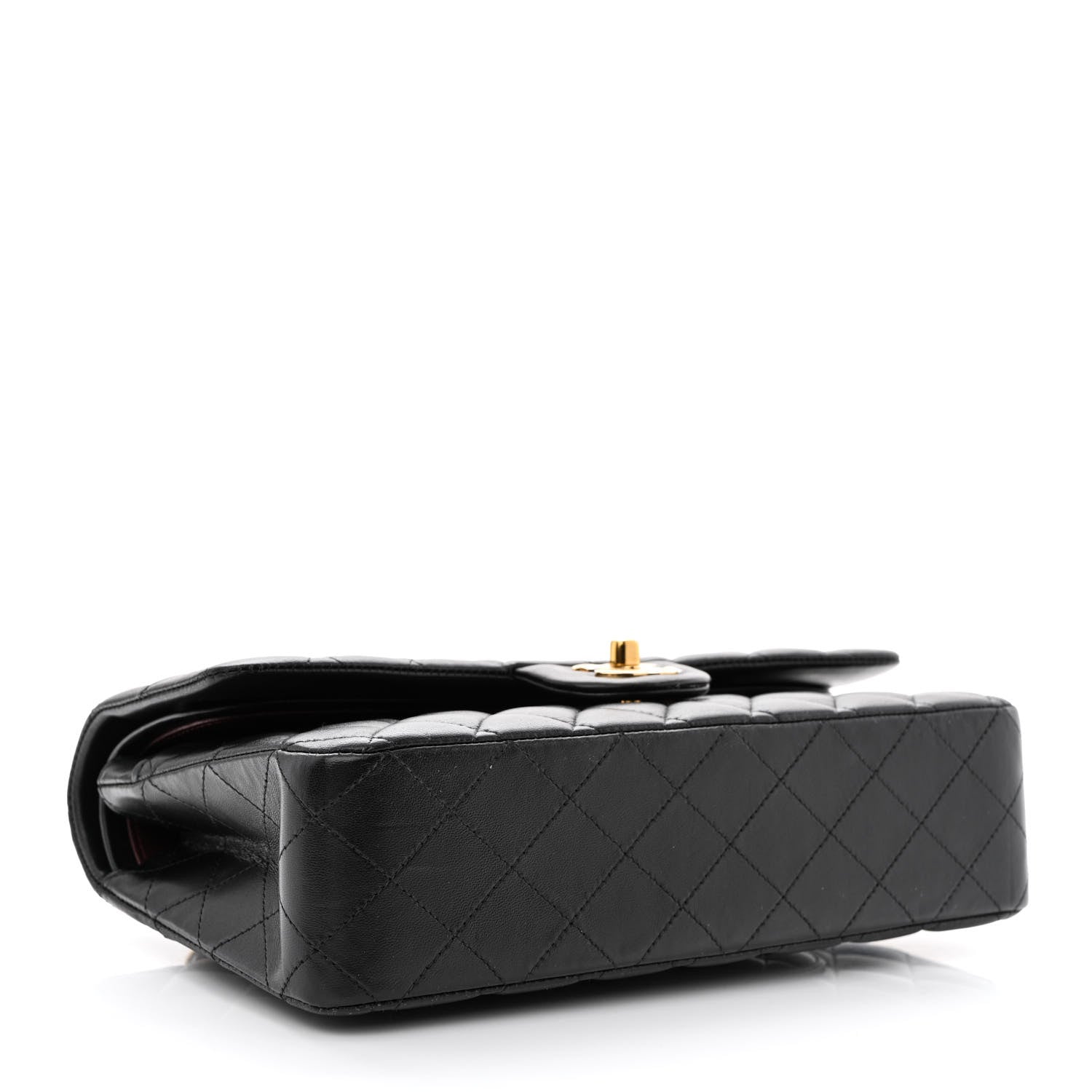 Chanel Lambskin Quilted Medium Double Flap Black 4 of 12