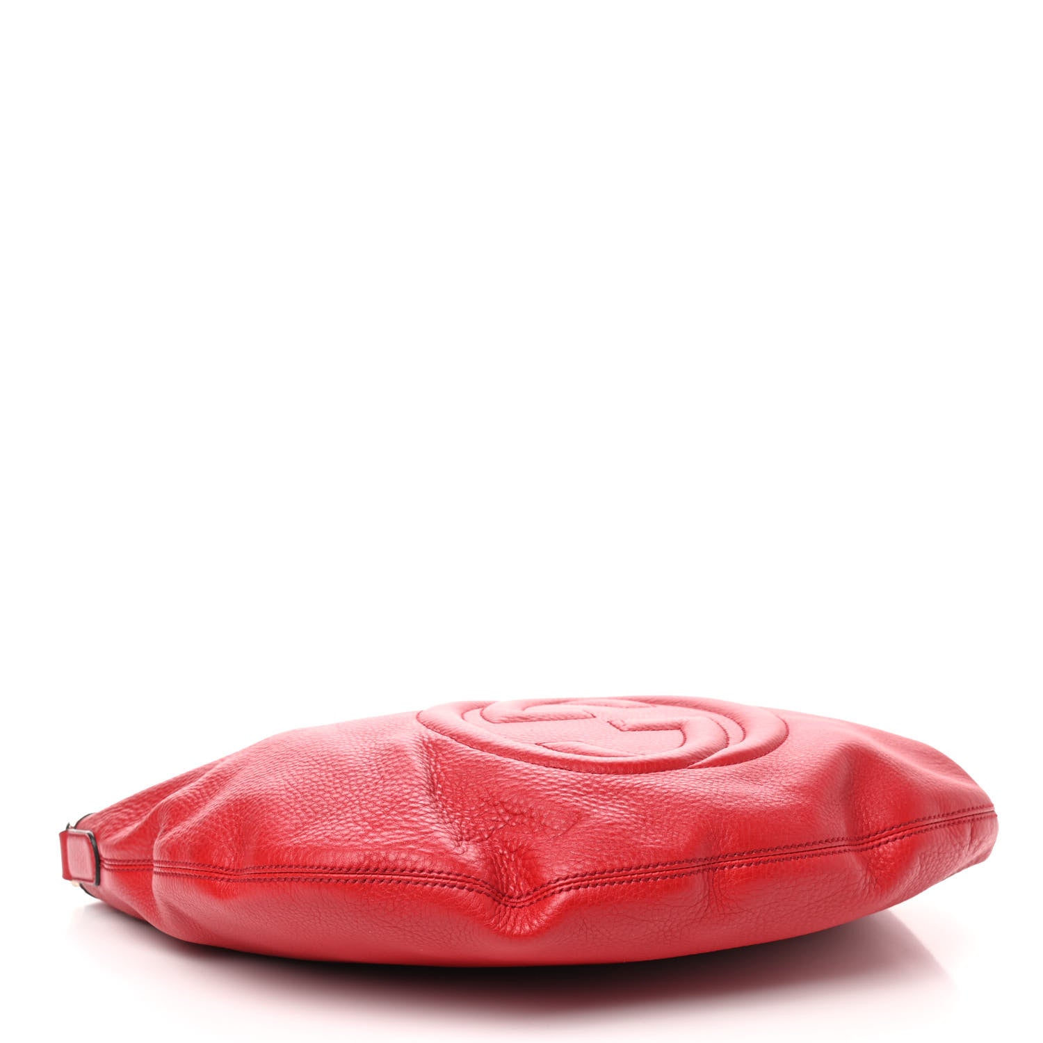 Gucci Pebbled Calfskin Medium Soho Hobo Red 3 of 10