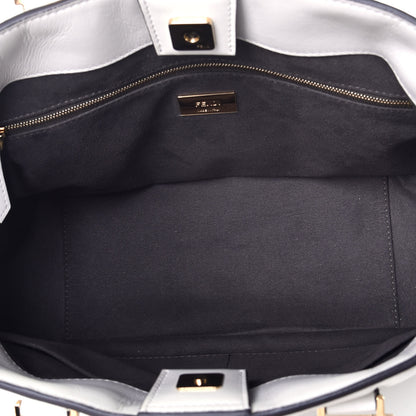 Fendi Nappa FF 1974 Embossed Small FF Tote White 6 of 10