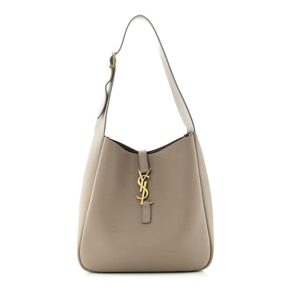 Saint Laurent Smooth Calfskin Small Le 5 A 7 Soft Hobo Dusty Grey 1 of 10