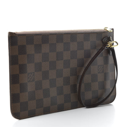 Louis Vuitton Damier Ebene Neverfull MM GM Pochette Rose Ballerine 3 of 9