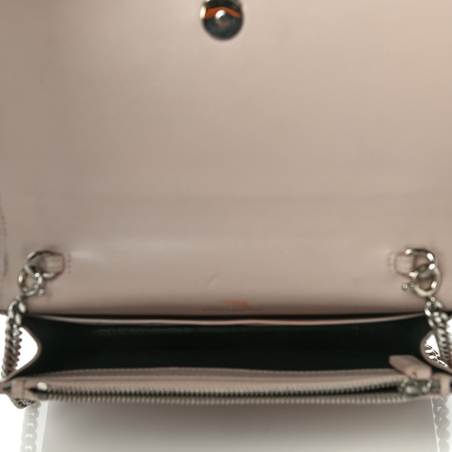 Smooth Calfskin Classic Monogram Kate Tassel Chain Wallet Nude Powder