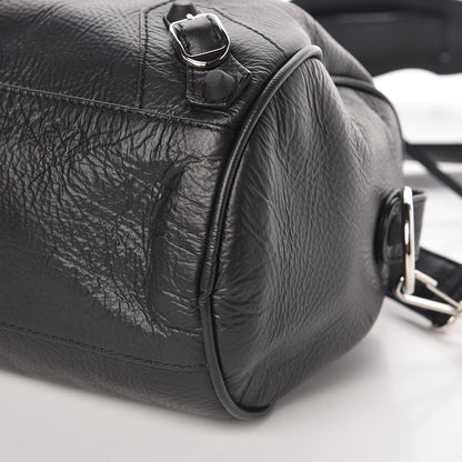 Balenciaga Matte Goatskin Rubber Covered Classic Hardware Mini Twiggy Black 9 of 9