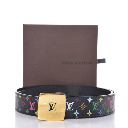 Louis Vuitton Monogram Multicolor LV Cut Reversible Belt 75 30 Black 8 of 8