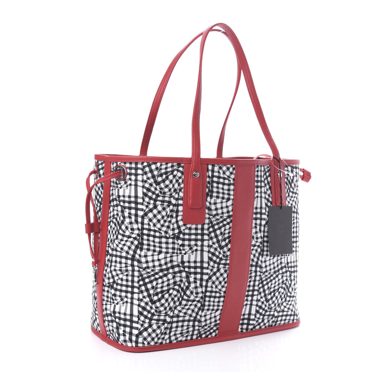 Visetos Medium Liz Reversible Shopper Tote Black Red