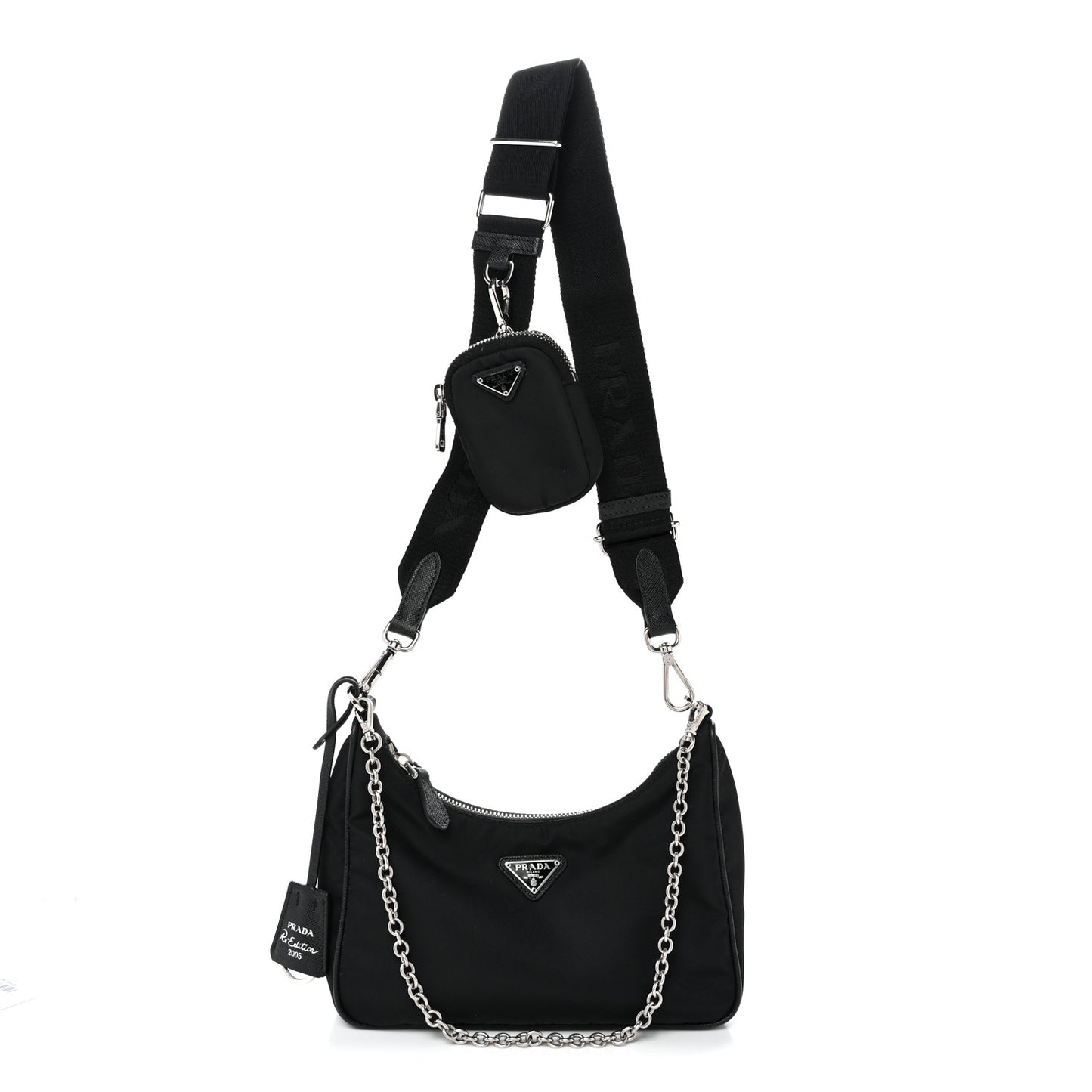 Nylon Re-Edition 2005 Shoulder Bag Black