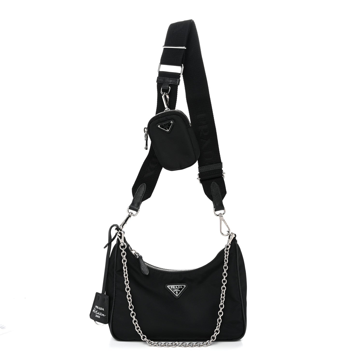 Prada Nylon Re-Edition 2005 Shoulder Bag Black 1 of 10