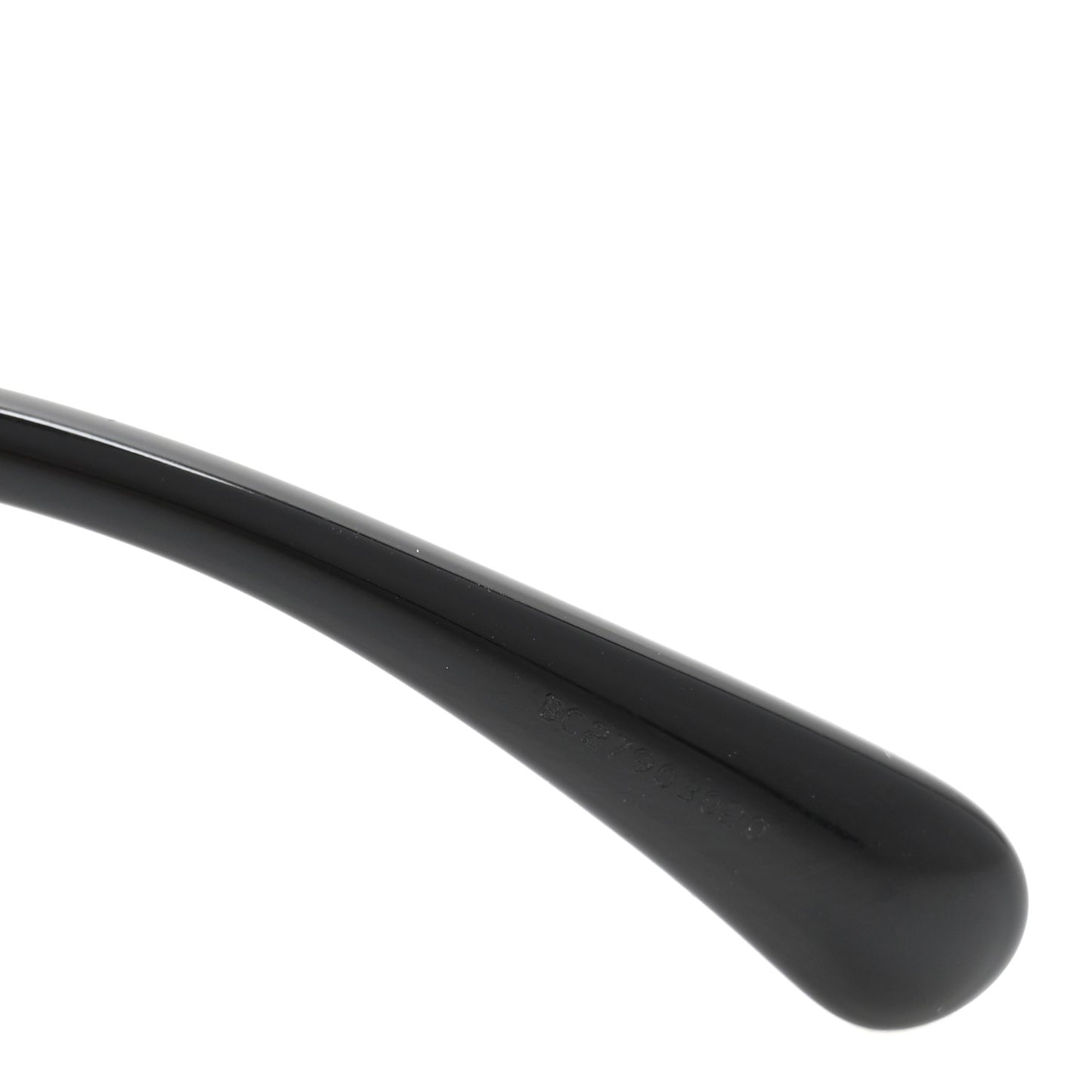 Acetate Sequin Round Sunglasses 5451-A Black