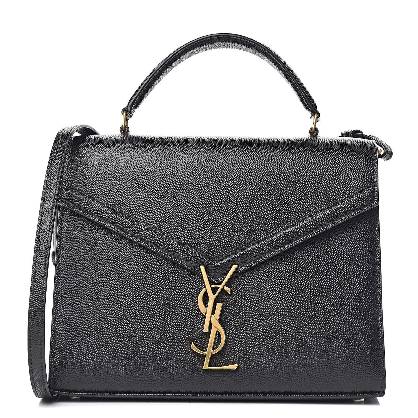 Grain de Poudre Medium Classic Monogram Cassandra Top Handle Black Rouge Legion