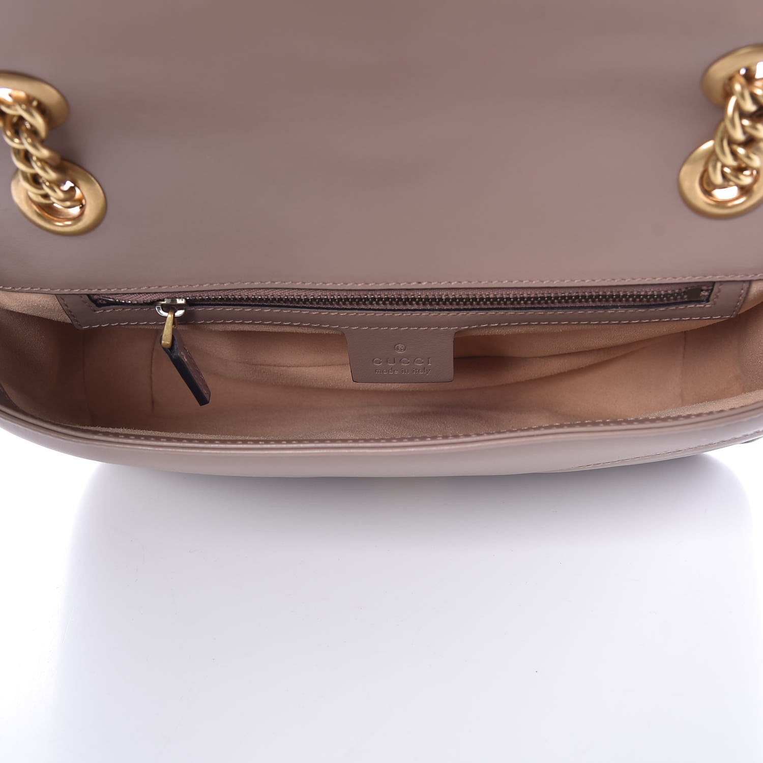 Gucci Calfskin Matelasse Small GG Marmont Shoulder Bag Porcelain Rose 5 of 11