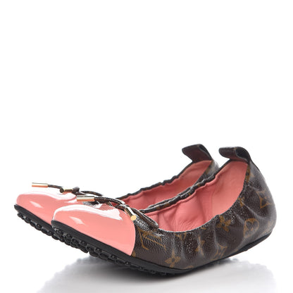 Louis Vuitton Monogram Patent Flirty Ballerina Flats 36.5 Rose Clair 3 of 7