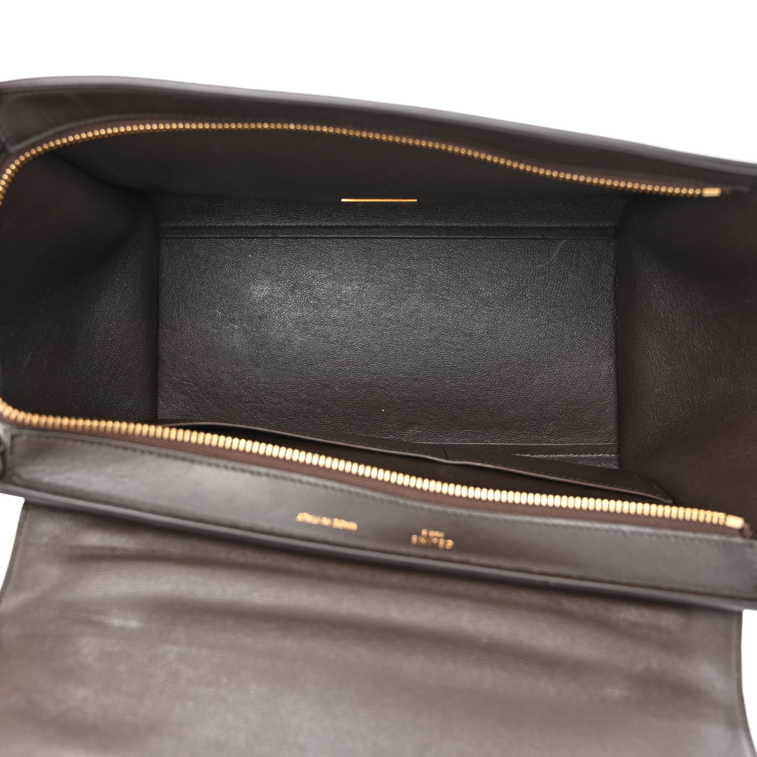 Celine Sleek Calfskin Small Tri-Color Trapeze Moss Green 4 of 11