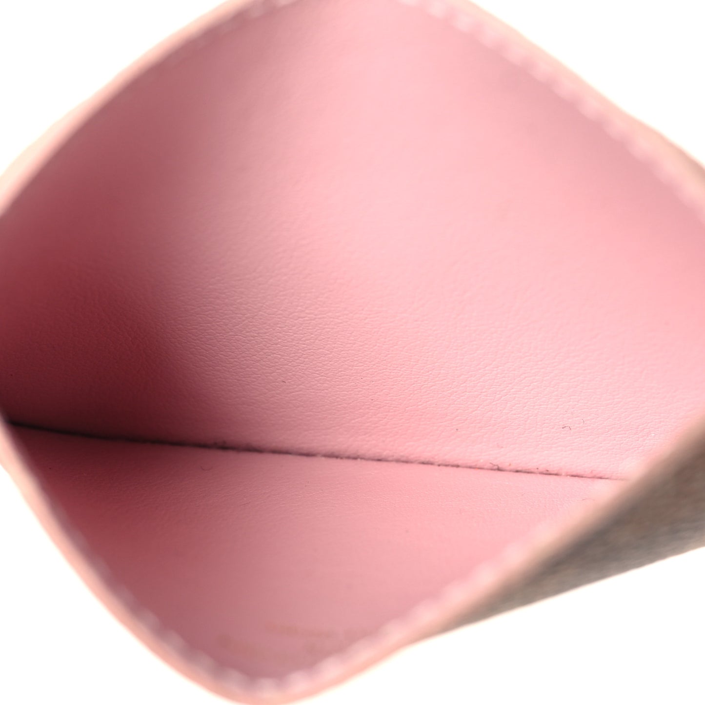 Damier Ebene Caissa Card Holder Rose Ballerine