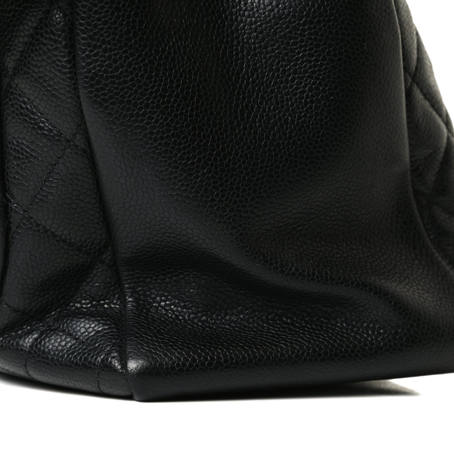 Caviar Quilted Grand Shopping Tote GST Black