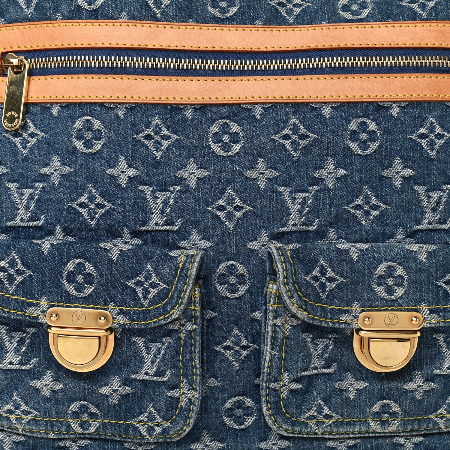 Louis Vuitton Denim Baggy GM Blue 7 of 10