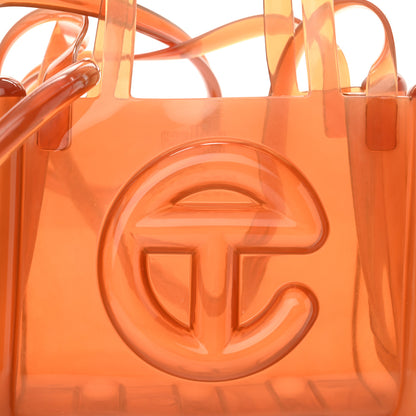 Telfar x MELISSA Jelly Small Shopping Bag Clear Brown 6 of 8