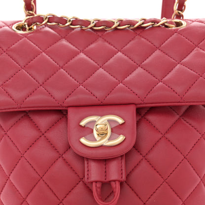 Chanel Lambskin Quilted Small Urban Spirit Backpack Red 8 of 12