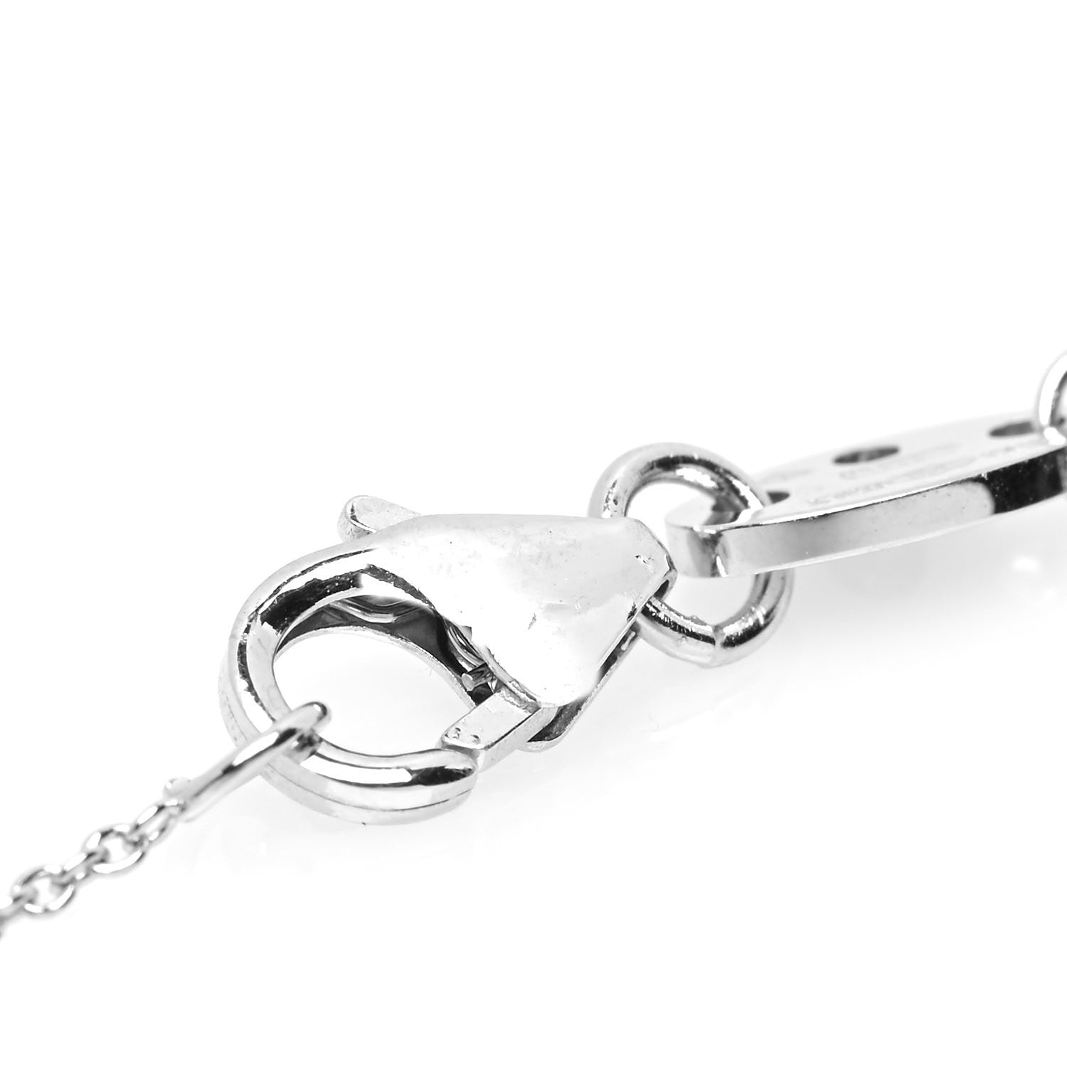 Roberto Coin 18K White Gold Diamond .25ctw Diamonds By The Inch Five Station Necklace 4 of 6