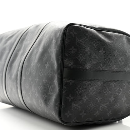 Louis Vuitton Monogram Eclipse Keepall Bandouliere 55 10 of 10