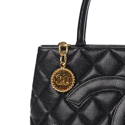 Chanel Caviar Quilted Medallion Tote Black 11 of 11