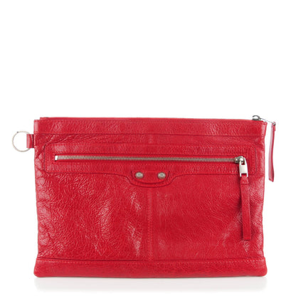 Balenciaga Agneau Arena Classic Hardware Medium Clip Rouge Grenade 1 of 7
