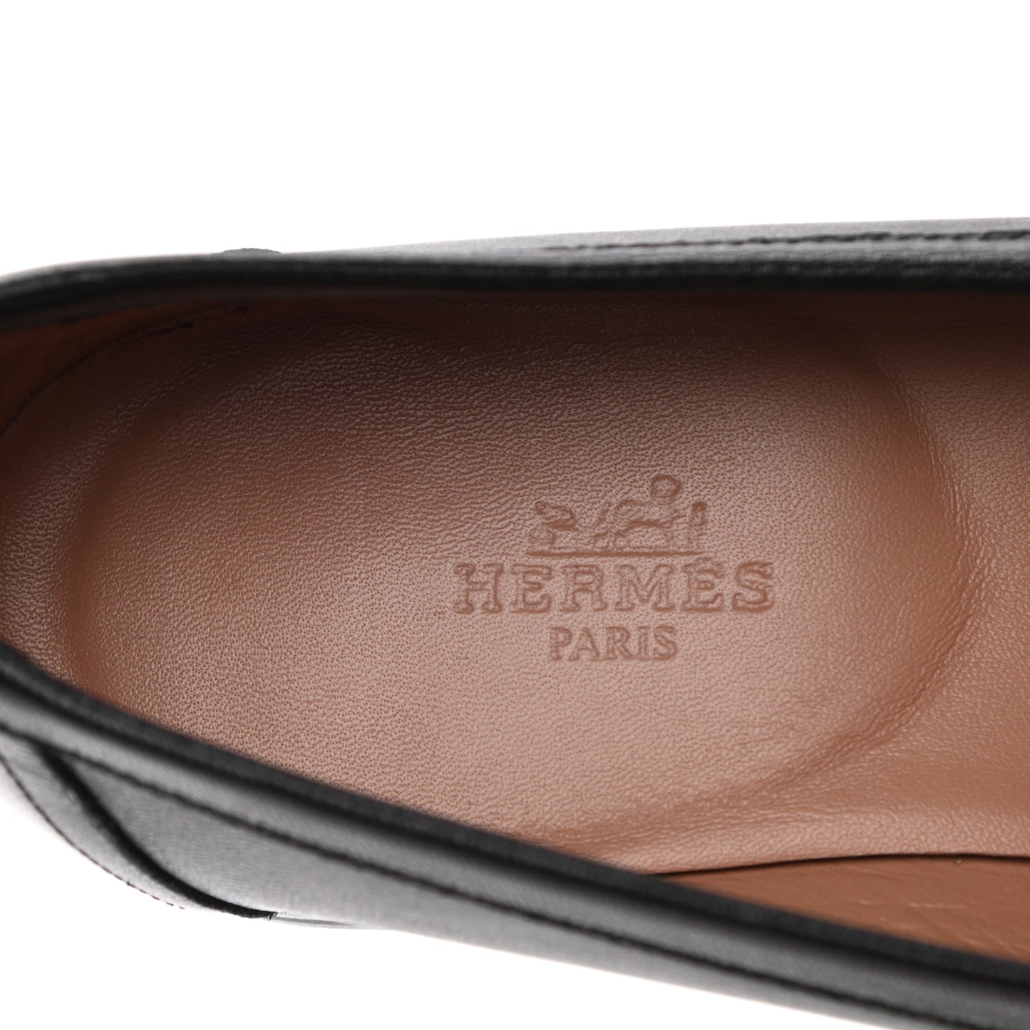 Goatskin Womens Paris Loafers 38.5 Black