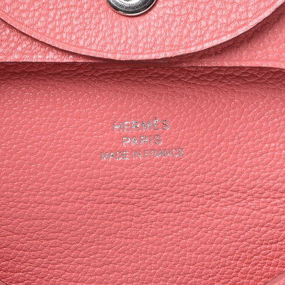 Hermes Chevre Mysore Bastia Coin Purse Rose Ete 6 of 8