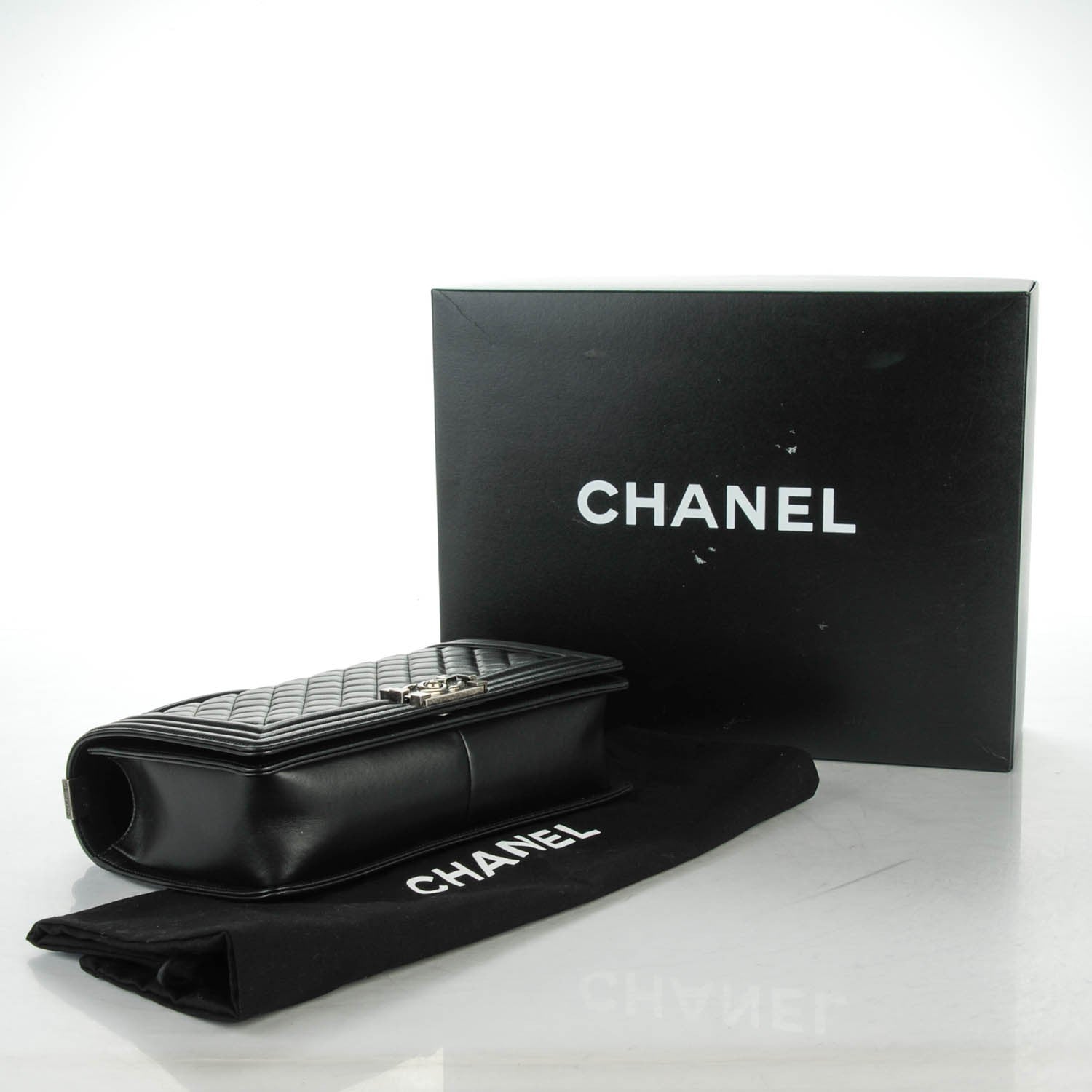 Chanel Lambskin Quilted New Medium Boy Flap Black 4 of 7