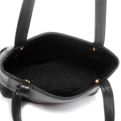 Chanel Lambskin Small CC Stitched Tote Black 5 of 7