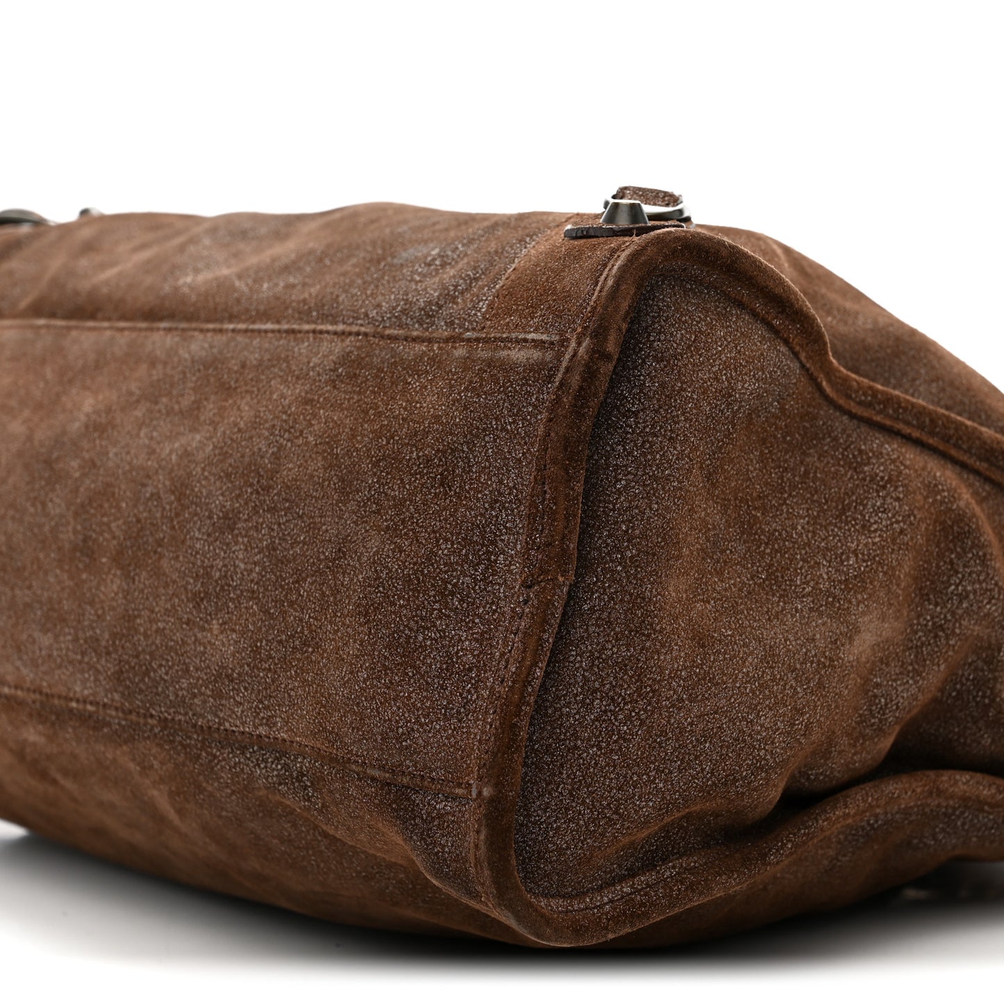 Metallic Craquele Calfskin Classic Hardware City Bronze