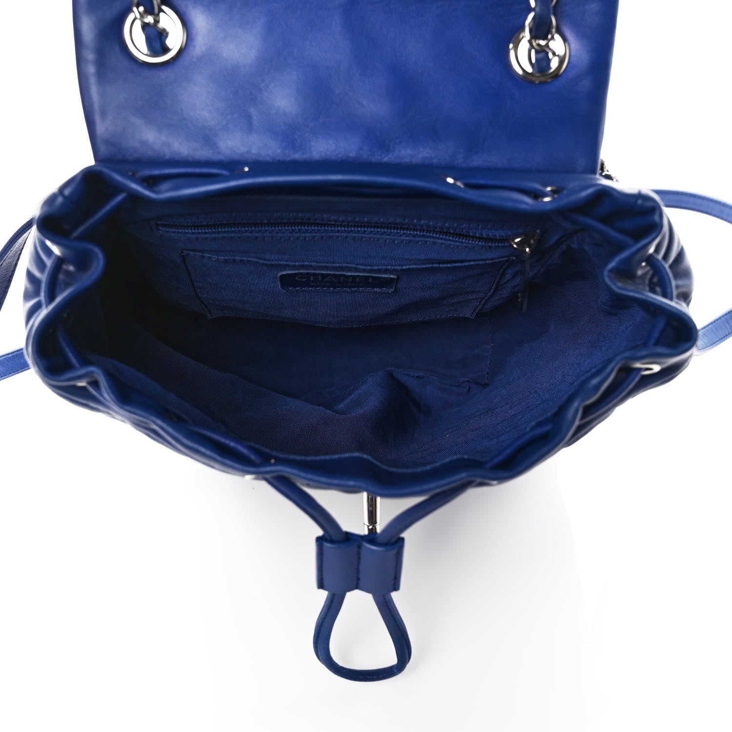 Chanel Lambskin Quilted Small Urban Spirit Backpack Blue 4 of 8