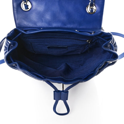 Chanel Lambskin Quilted Small Urban Spirit Backpack Blue 4 of 8