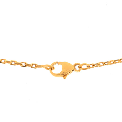 Hermes Lacquered Gold Mini Pop H Pendant Necklace New Gold 5 of 6