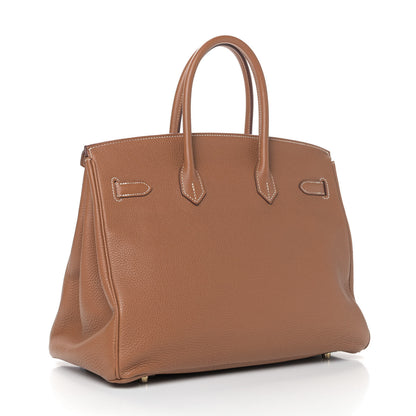 Hermes Togo Birkin 35 Gold 2 of 8
