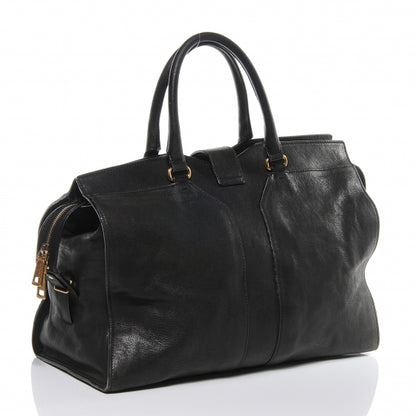 Saint Laurent Leather Large Cabas Chyc Black 3 of 7