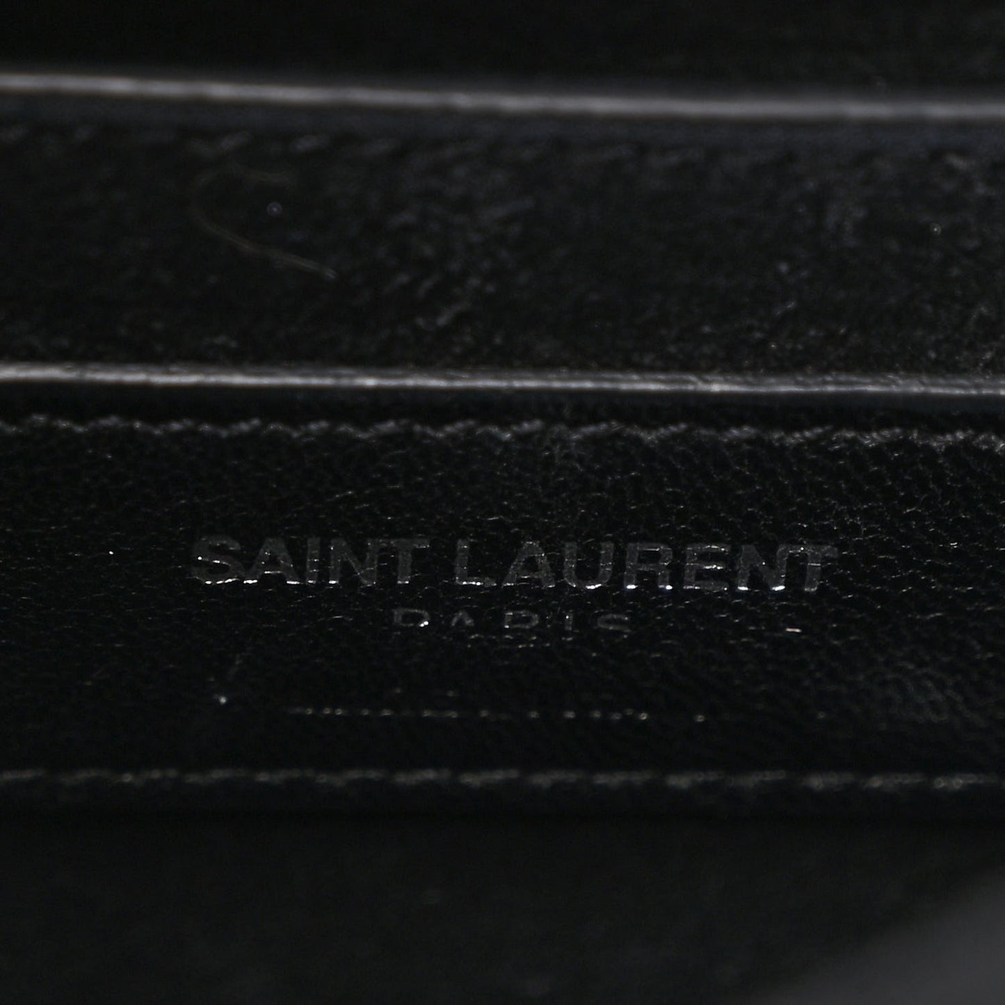 Grained Calfskin Medium Monogram Sunset Satchel Black