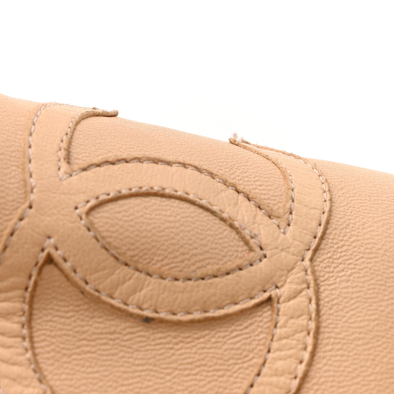 Chanel Lambskin CC Espadrilles 36 Beige Black 13 of 14