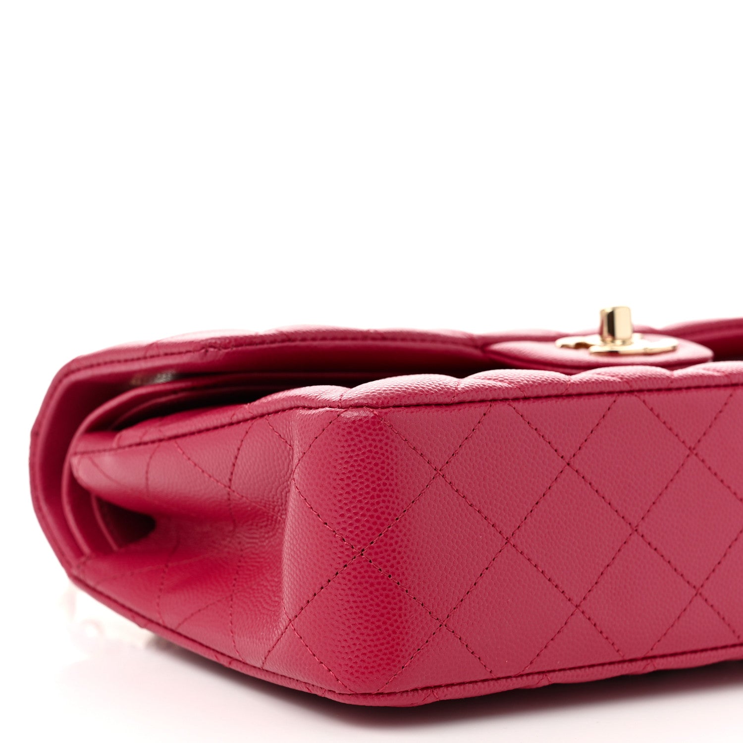 Chanel Caviar Quilted Small Double Flap Fuchsia 9 of 10