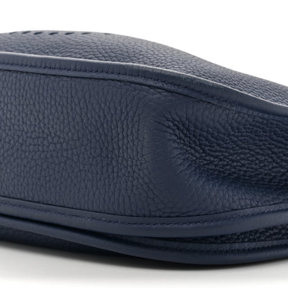 Hermes Taurillon Clemence EVELYNE III PM Deep Blue 9 of 11