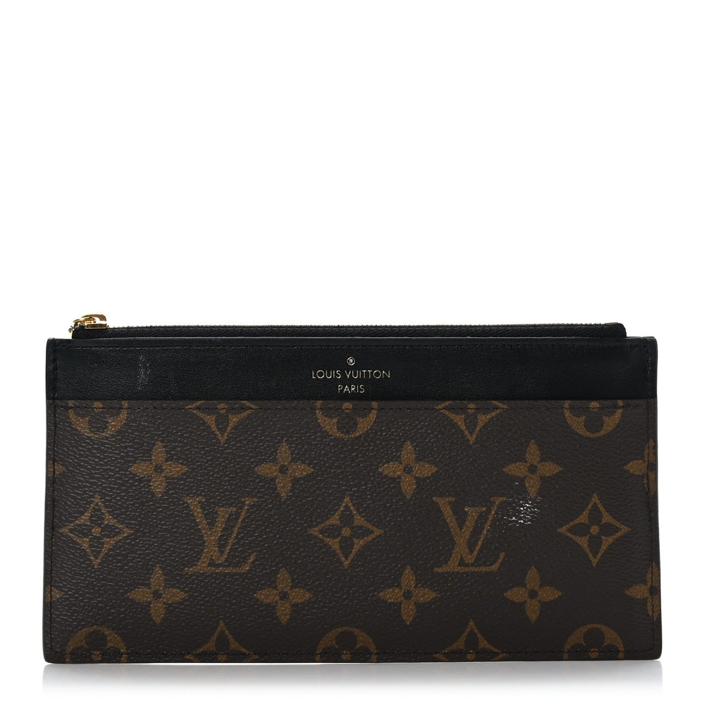 Monogram Slim Purse Black