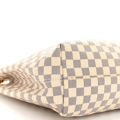 Louis Vuitton Damier Azur Graceful MM Rose Ballerine 8 of 9