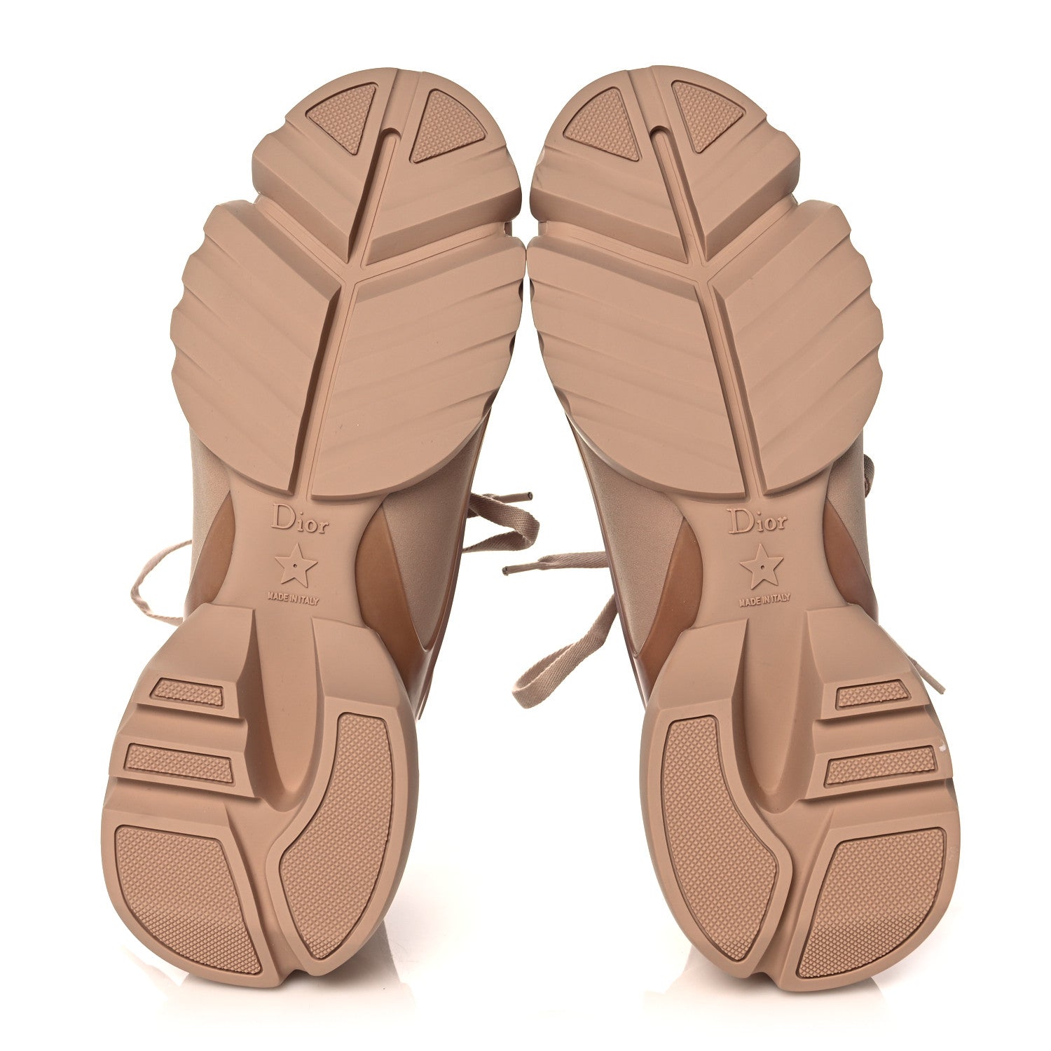Christian Dior Neoprene Rubber Womens D-Connect Sneakers 39 Nude 5 of 8