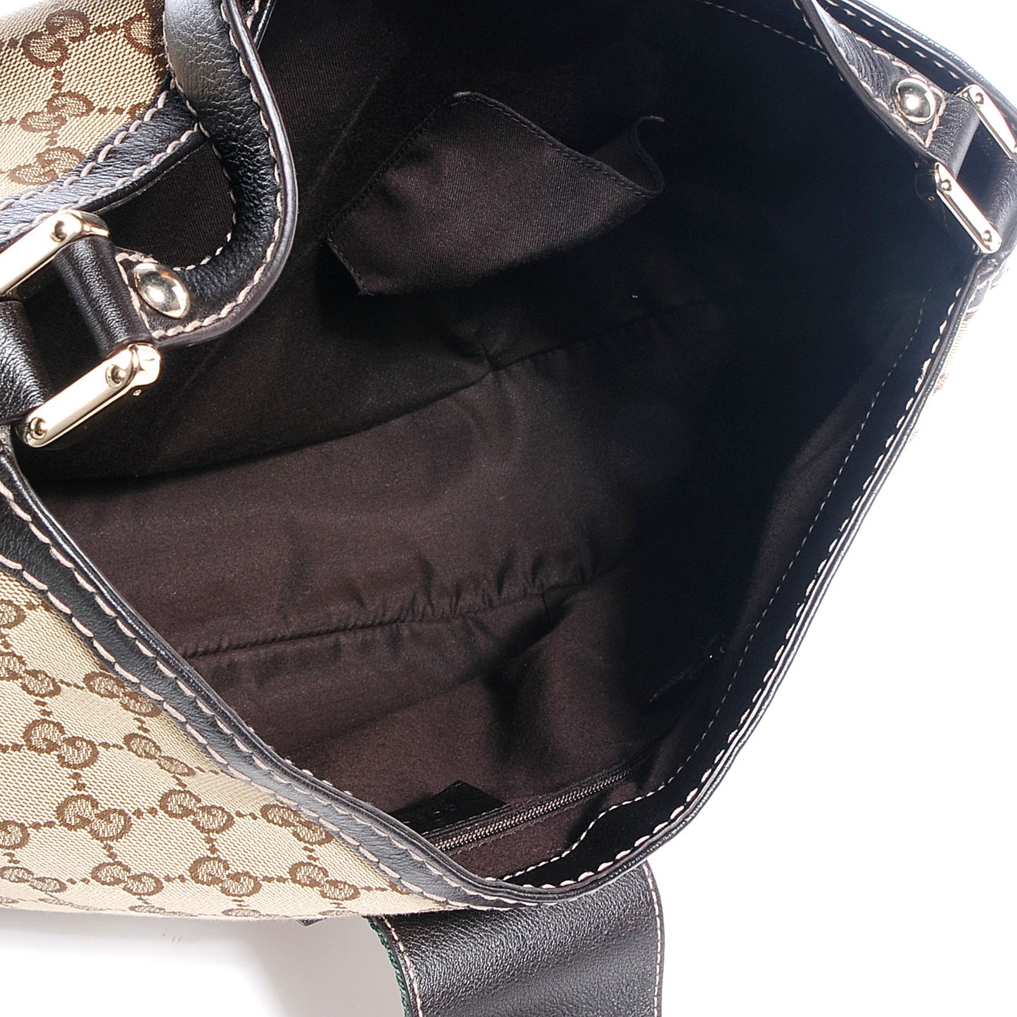 Monogram New Ladies Web Large Hobo Brown