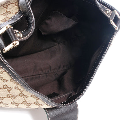 Gucci Monogram New Ladies Web Large Hobo Brown 5 of 7