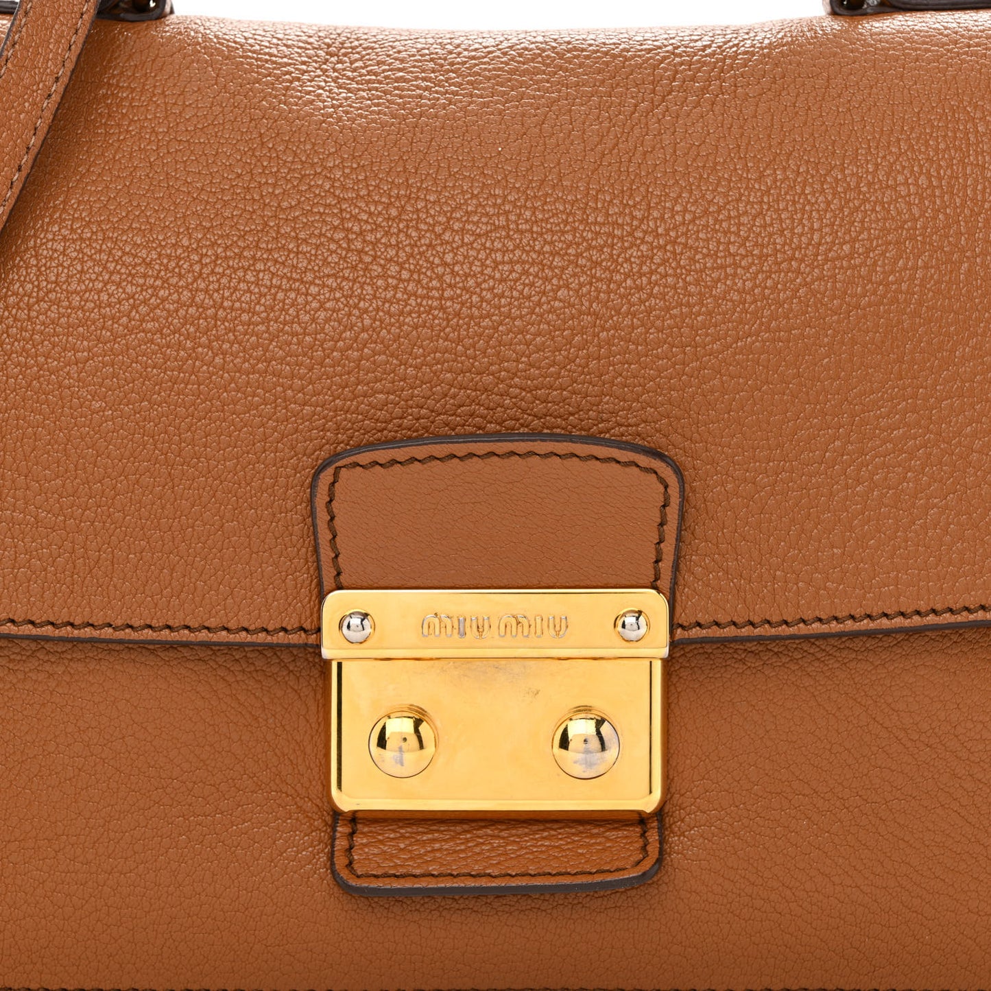 Goatskin Madras Shoulder Bag Cuoio