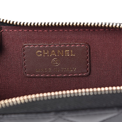 Chanel Lambskin Quilted Key Holder Case Black 6 of 8
