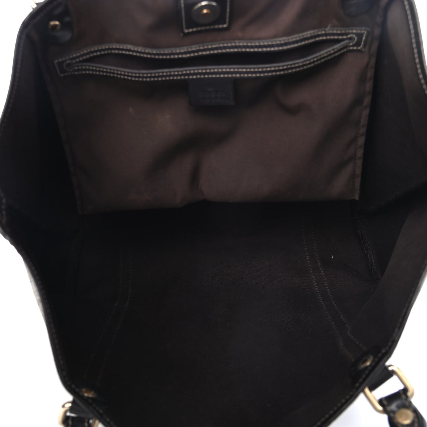 GG Plus Monogram Medium Joy Tote Dark Brown