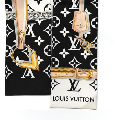 Louis Vuitton Silk Monogram Confidential Bandeau Black 5 of 5